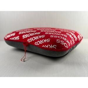 Skross travel pillow black and red memory foam 16 x12